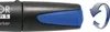 Close-up of a black marker with a blue grip, with a circular arrow icon indicating rotation. Anteprima dell’immagine prodotto