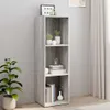 Bücherschrank/TV-Schrank Grau Sonoma 36x30x114 cm Produktbild-Vorschau 2