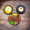 Jemný keramický riad v čiernej matnej farbe - 18-dielny - Náhľad obrázku produktu 3