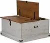 vidaXL Truhla HALDEN White 91x91x47 cm z masivního Náhled obrázku produktu 5