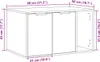 vidaXL Katzenklo Betongrau 80x50x45 cm Holzwerkstoff Produktbild-Vorschau 8
