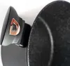 A close-up shot of a black frying pan with a rose gold accent on the handle. Náhled obrázku produktu