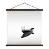 MuchoWow® Textilposter Boot in ruhigem Wasser schwarz und Produktbild-Vorschau 1
