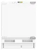 A front view of a white built-in freezer. Voir les images du produit