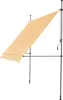A freestanding awning with a yellow and white striped fabric. Anteprima dell’immagine prodotto