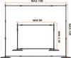 SucceBuy Set di tubi e drappi 10ft x 10ft, robusto supporto Anteprima dell’immagine prodotto 8