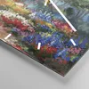 Wanduhr - Quadrat - Glasuhr - Impressionismus Natur Wald - Produktbild-Vorschau 5