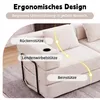 Modulares Sofa 2-Sitzer Cord,Klappbar & Ausziehbar als Produktbild-Vorschau 6
