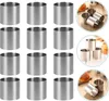 12 Stück Kuchenringe, Edelstahl-Kuchen-Dessert-Backzubehör, Produktbild-Vorschau 3