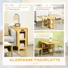 HOMCOM Esstisch Klapptisch mit Ablagefächer Esszimmertisch Produktbild-Vorschau 5
