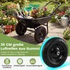 Dvojkolesové vozíky COSTWAY 78 l, nosnosť 100 kg, s Náhľad obrázku produktu 6