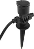 A black plastic device with a stake for ground insertion and a hose attached, likely for garden irrigation or frost protection. Produktbild-Vorschau