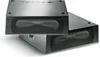 Two black rectangular subwoofers are shown from a diagonal angle on a white background. Produktbild-Vorschau