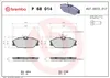 Brembo Bremsbelagsatz, Scheibenbremse Vorderachse P 68 014 Produktbild-Vorschau 4