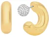 Náušnice kruhové Michael Kors Gold Collection Premium - Náhled obrázku produktu 2