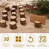 Bixury 50 Stück Zylindrischer Kartenhalter Holz Stabil Produktbild-Vorschau 5