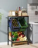 A SONGMICS beverage crate rack with bottles and produce. Produktbild-Vorschau
