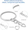 10 Stück 25-mm-Schlüsselringe mit Kette, Schlüsselring mit Produktbild-Vorschau 2