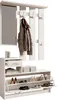 Kompaktgarderobe >Vera< (2-tlg.) in Weiß, Produktbild-Vorschau 2
