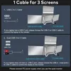 15.6" Laptop Screen Extender Quad Monitors Portable 1 Kabel Produktbild-Vorschau 6