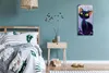 Wohnzimmer-Bild Leinwand Uhr Geräuschlos 30x60 Abstraktes Produktbild-Vorschau 4