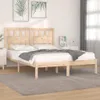 vidaXL Massivholzbett Kiefer 200x200 cm Produktbild-Vorschau 2