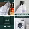 12er Set Geschirrtücher, Halbleinen in 60x80 cm, blau weiß Produktbild-Vorschau 2