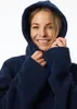 Schiesser peignoir essentials bathrobe with hood navy Voir les images du produit 23
