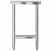 vidaXL Piano di lavoro per cucina 55x30x85 cm in acciaio Anteprima dell’immagine prodotto 5