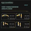 4in1 Nylon 2 meter Schnell-Ladekabel 65W Mulit Anschluss Produktbild-Vorschau 4