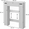 Toaletní skříňka Vicco Bianco Bílá 89 x 99 cm Zásobník na Náhled obrázku produktu 4