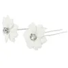 2 Große Blumen Haarnadel mit Strass Braut Kommunion Produktbild-Vorschau 3