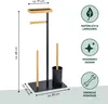 eluno Stand-WC-Garnitur 4in1, WC-Bürste, Produktbild-Vorschau 7