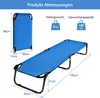 GOPLUS Klappbares Campingbett, 190 cm Feldbett mit Produktbild-Vorschau 5