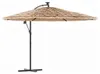vidaXL Slnečník s oceľovou tyčou hnedý 290x290x238 cm Náhľad obrázku produktu 1