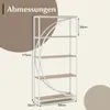 A product image showing a bookshelf with dimensions indicated. Podgląd zdjęcia produktu
