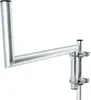PremiumX Z-Ausleger 50cm Ø 42mm Stahl mit Schellen SAT Mast Produktbild-Vorschau 1