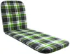 A plaid patterned chaise lounge cushion on a white background. Náhľad obrázku produktu