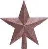 Christbaumspitze Stern mit Glitzer 19cm Kunststoff, Produktbild-Vorschau 1