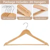 Kleiderbügel Holz 20er Set – Premium Holzbügel aus Produktbild-Vorschau 4