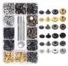 120er-Set Leder-Druckknöpfe, 6 Farben, Metall-Druckknöpfe Produktbild-Vorschau 1