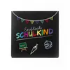 itenga 20x Serviette Schulanfang Endlich Schulkind SCHWARZ Produktbild-Vorschau 2