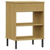 Konsolenschrank OSLO mit Metallbeinen Braun Massivholz Produktbild-Vorschau 7