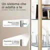 K-Möbel Vetrina in vetro in piedi in faggio (176x37x33 cm) Anteprima dell’immagine prodotto 4