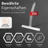 Marketing image showcasing product features and benefits with text overlays and icons. Produktbild-Vorschau