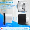 6"/18W wentylator ścienny 240m³/h wentylator wyciągowy z Podgląd zdjęcia produktu 5