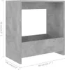 vidaXL Odkládací stolek Concrete Grey 50x26x50 cm Dřevěný Náhled obrázku produktu 6