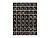 HERMA Letters 13x13mm A-Z film black gold embossed 2 Produktbild-Vorschau 8