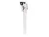 A silver bicycle seat post with a suspension mechanism at the top, isolated on a white background. Anteprima dell’immagine prodotto