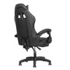 A black gaming chair is shown from a side-rear angle against a white background. Produktbild-Vorschau